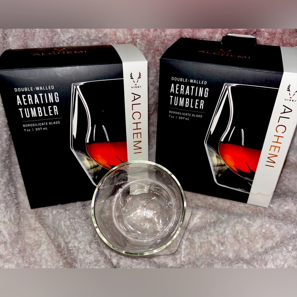 Viski Aerating Whiskey Glasses. Set of 2.